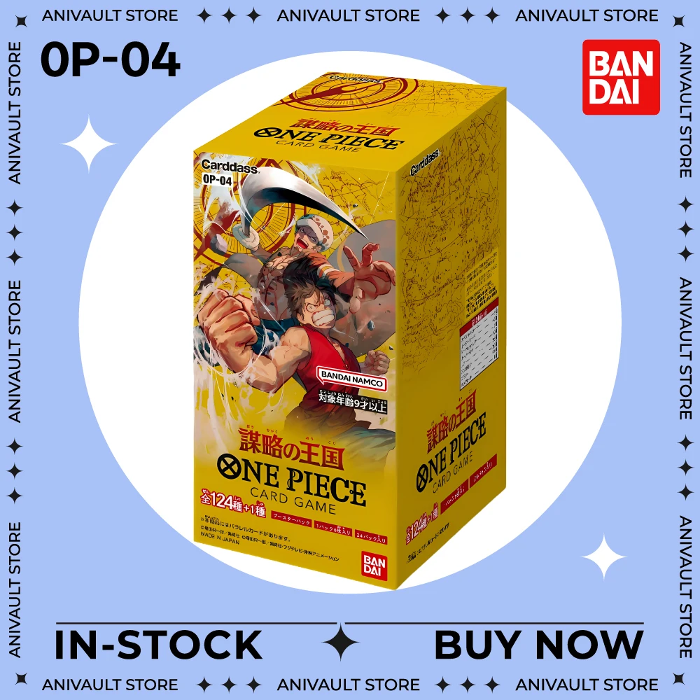 Original Bandai One Piece Anime Booster Box - OP04 OP15 OP12 EB04 PRB02 Awakening of the New Era TCG Collection Card Toy Gift