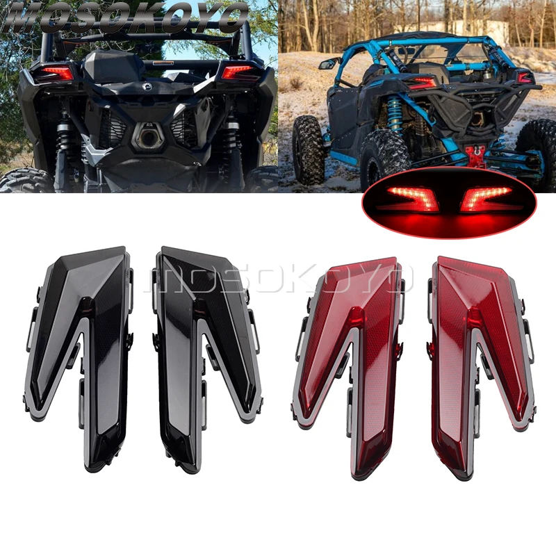 

ATV UTV Rear Taillight Brack Stop Rear Light for Can Am Maverick X3 X DS / RS / MR Turbo R XRC 710004744 & 710004743 LED Lights