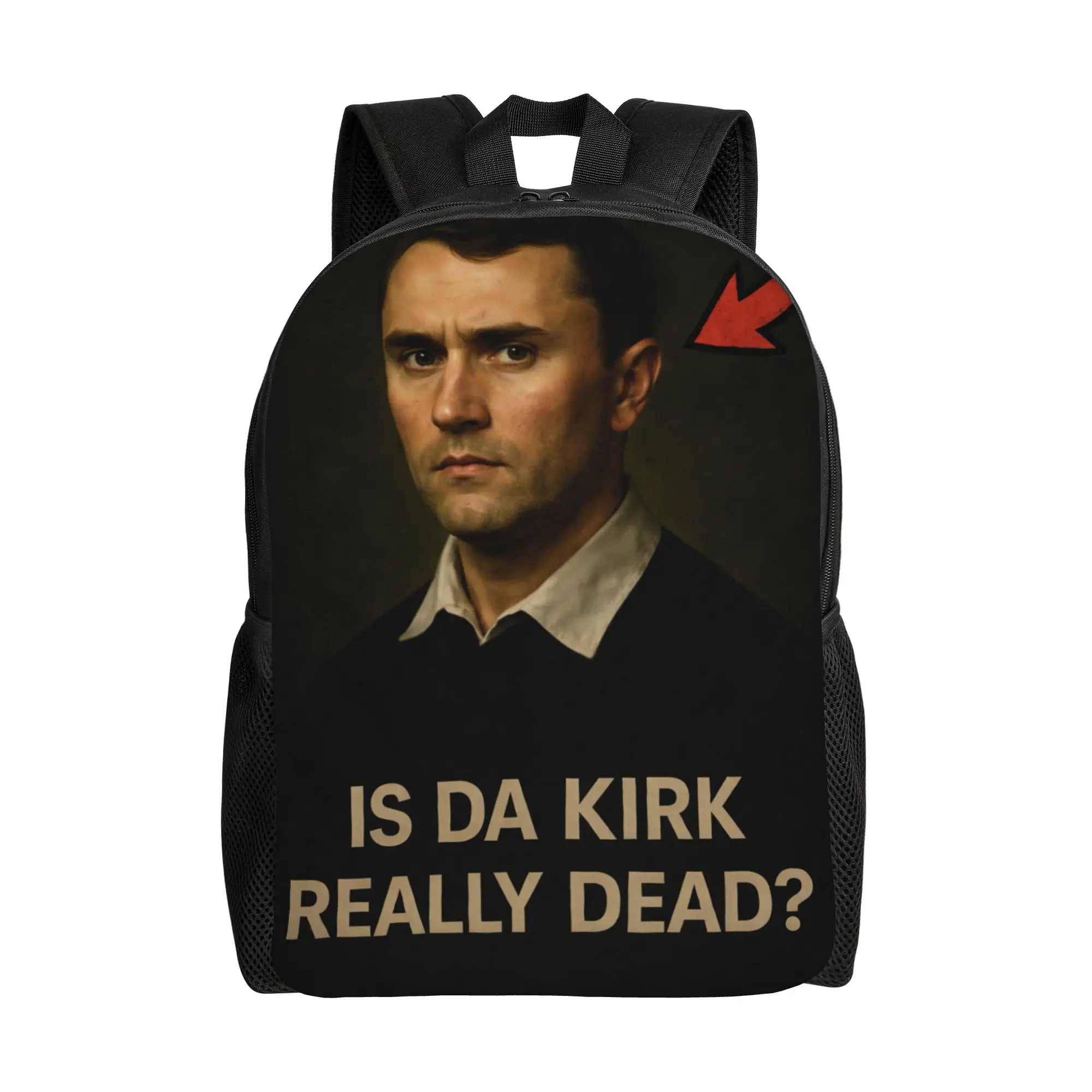 

Модный рюкзак Charlie Kirk Meme Fashion, спортивный рюкзак для средней школы и бизнеса, повседневный рюкзак для мужчин и женщин, сумка через плечо для ноутбука
