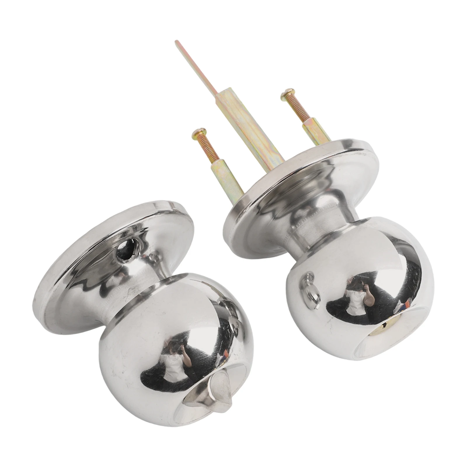 مجموعة الباب مقبض مقبض قفل الخصوصية ممر جولة المنزل الشظية الحمام دش مدخل الفولاذ المقاوم للصدأ العملي