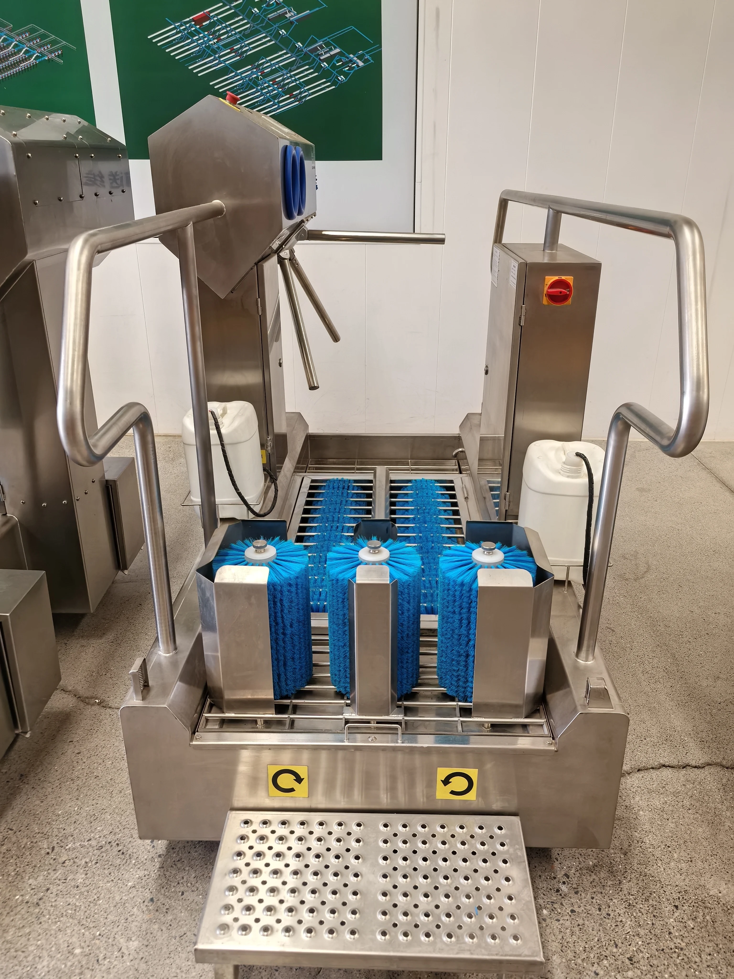 محطة التنظيف الصرفية آلة غسل اليدين وتنظيف الأحذية الصناعية #6