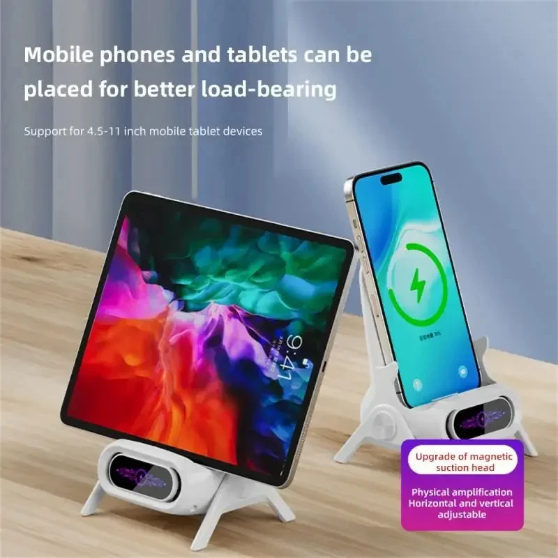 15W Wireless Charging Phone Holder For iPhone 13 14 15 Pro Max Samsung S23 S22 Xiaomi mi 13 14 Fast Charging Dock Station