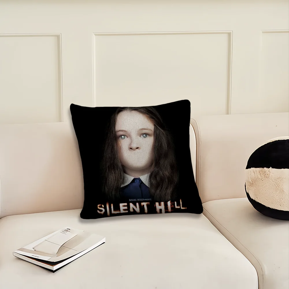 فيلم رعب غطاء وسادة تل صامت طباعة ديكور غرفة المنزل أريكة المعيشة مكتب مقهى سيارة الشمال البساطة غطاء #6