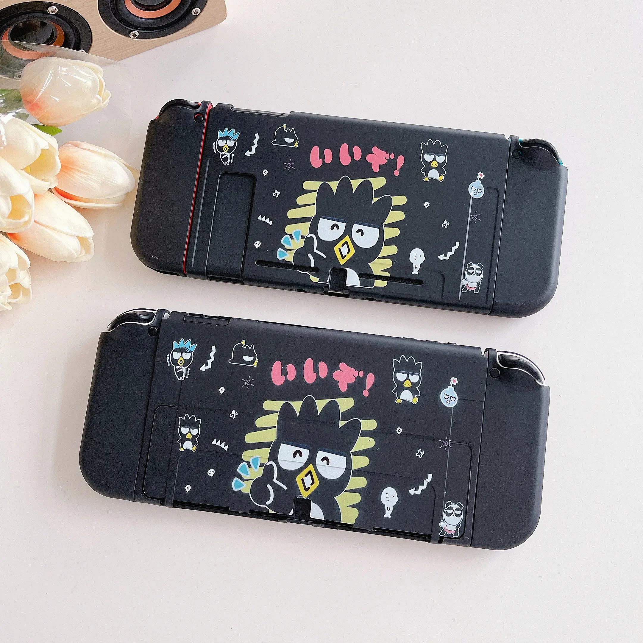 Sanrio Anime Bad Badtz Maru Gudetama XO Soft Phone Cases For  Nintendo Switch Game Console Controller OLED Gaming Accessories