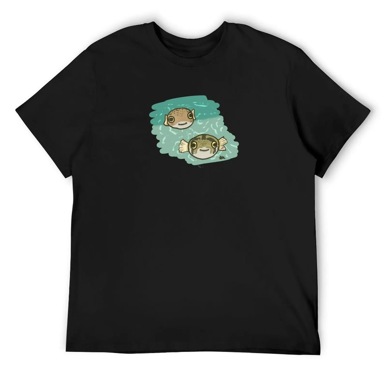 

Pufferfish T-Shirt quick-drying basketball graphic tees men t shirt
