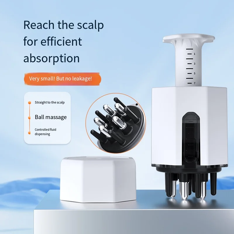 

Professional Scalp Applicator Multi-Functional Head Introduction Paste Gel Lotion Dosing Massager Comb Roller Ball Styling Tools