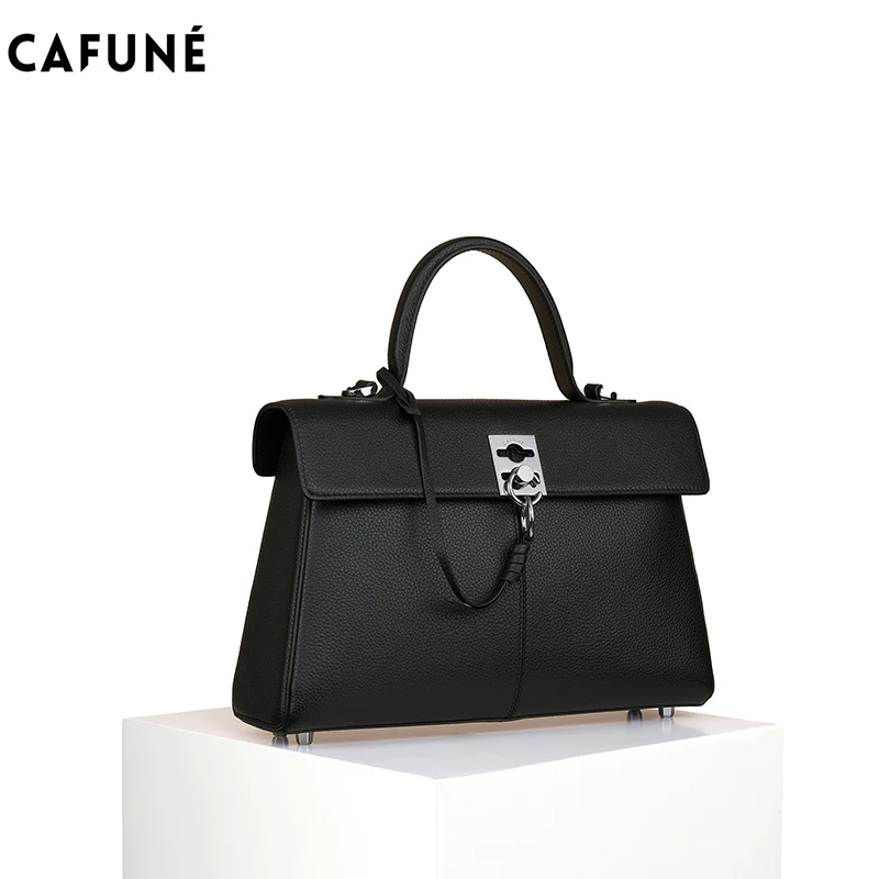 CAFUNE Women\'s vintage Briefcase stance wallet shoulder crossbody commuter carry Bag Messenger Handbag bolsas femininas