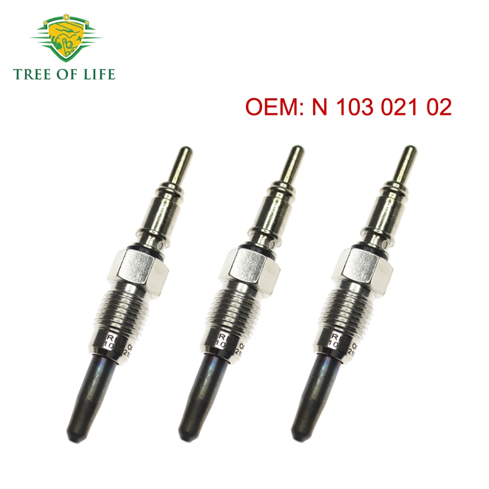 

3X Glow Plugs 11V For SKODA Octavia I FABIA SEAT Cordoba Alhambra I Inca Toledo Leon Ibiza II 1.9 TDI 1993-2006 N10302101