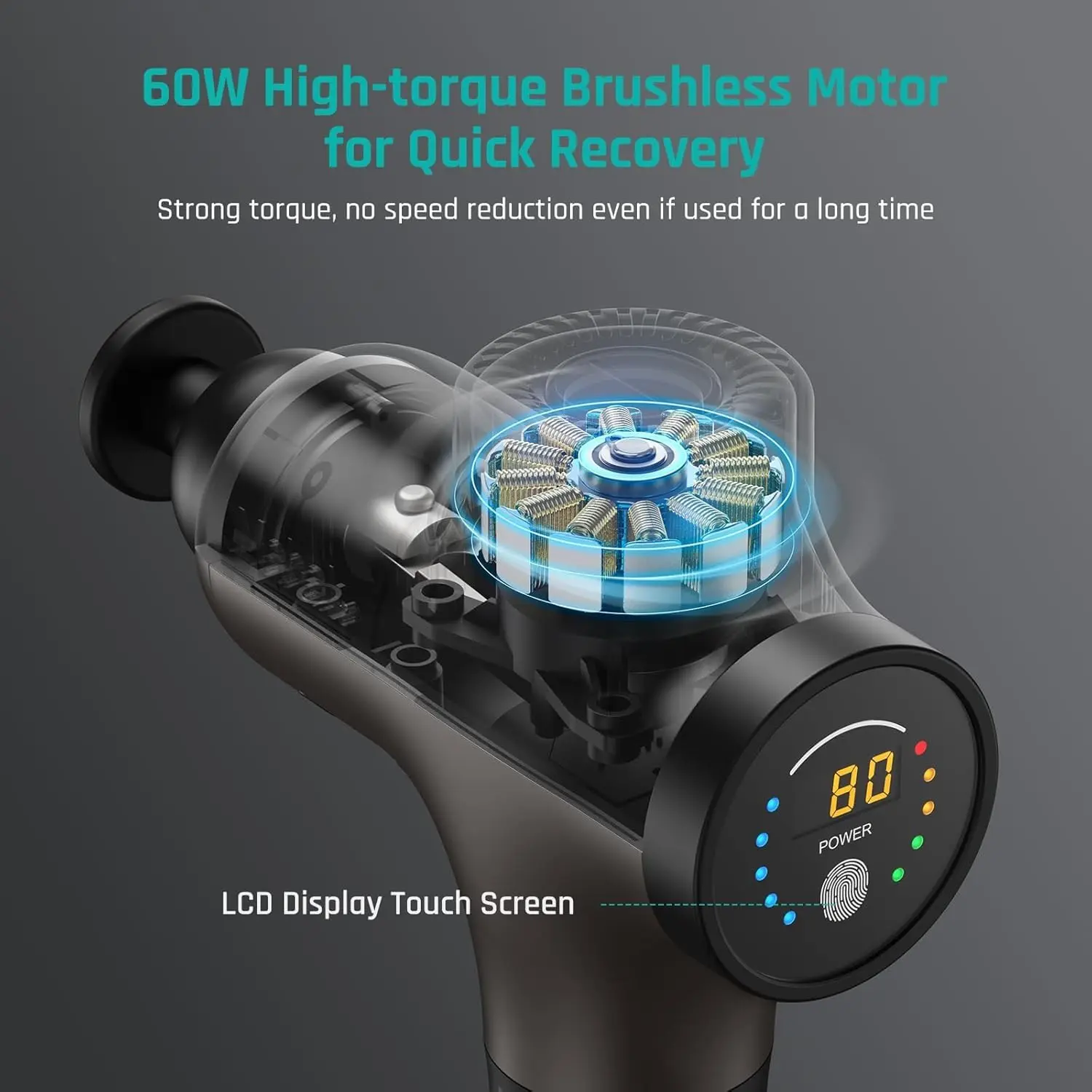 3 Massage Gun, Massage Gun Deep Tissue for Athletes, Professional Muscle Percussion Massage Gun, Massager Gun for Shoulder Leg