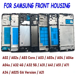 NEW Front Housing LCD Frame Bezel Plate For Samsung A21 A02 A02S A03S A03 Core A04 A04S A04E A32 4G 5G A34 A02S GA Version