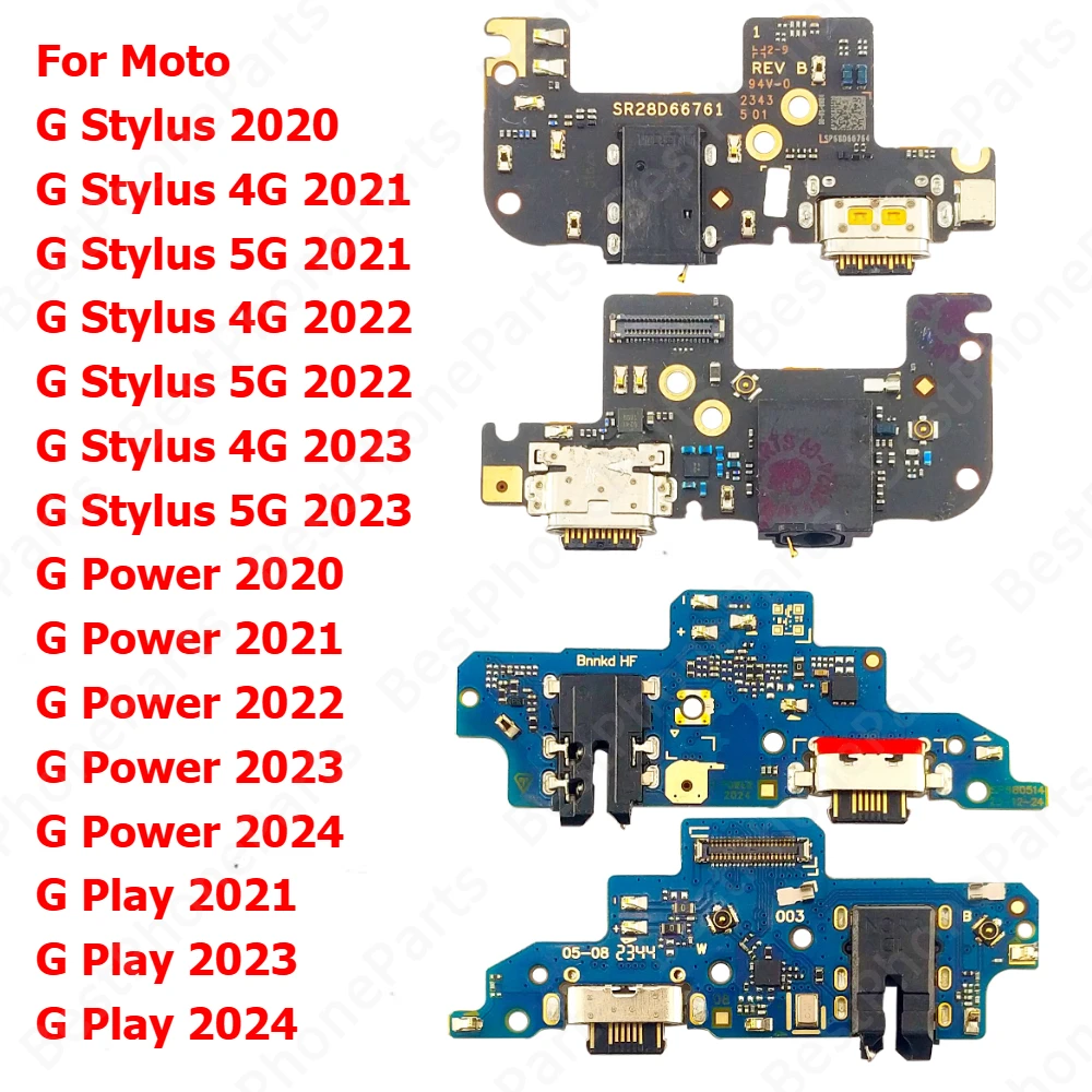 

Порт зарядки для Motorola Moto G Power G Stylus 5G G Play 2024 2023 2022 2021 2020, зарядная плата, USB-разъем, док-станция, разъем