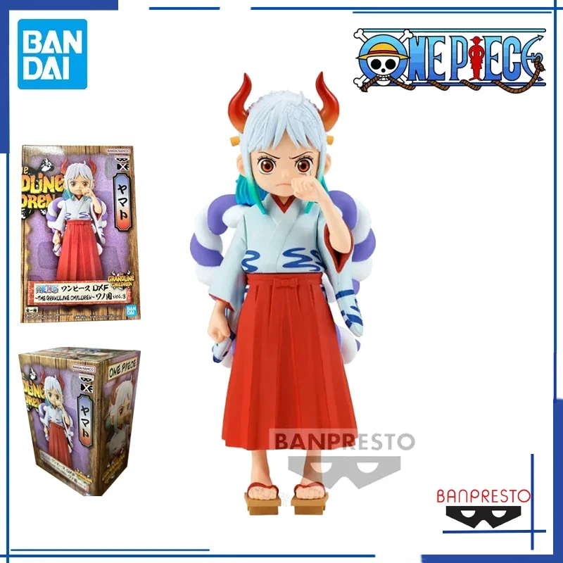 Original Genuine Bandai Banpresto One Piece DXF 13cm Yamato Childhood Kaidou Daughter Wanno Country Vol.3 Action Figures Model