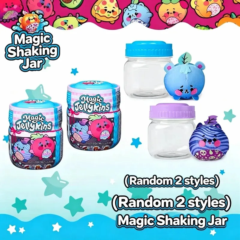 Magic Jellykins. Put water in the container, stir and uncover your new plush toy to relieve stress.