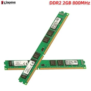 Kingston DDR2 pamięć Ram 2GB DIMM RAM komputer stacjonarny 667MHz 800Mhz PC2-5300 6400 ddr2 ram dla komputera stacjonarnego moduł pamięci