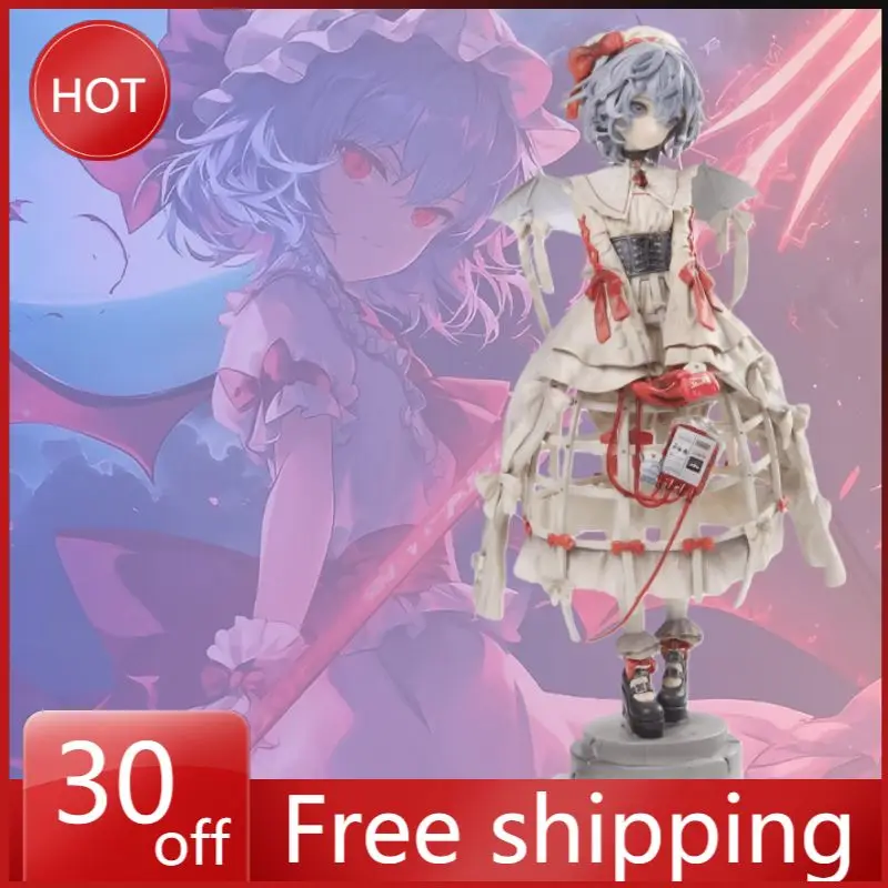 

27cm Movie Figure Remilia Scarlet Peripheral PVC Beautiful Girl Model Statue Desktop Decoration Ornaments Kids Birthday Gift Toy