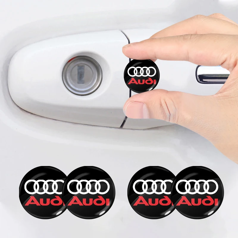 Capa Protetora para Fechadura de Porta de Carro, Adesivo de Acabamento para Soquete de Chave para Audi Q7 Q3 Q5L Q2L S4 S5 S6 S7 S8 A6L A4L A3 A4 A7 A5 RS3