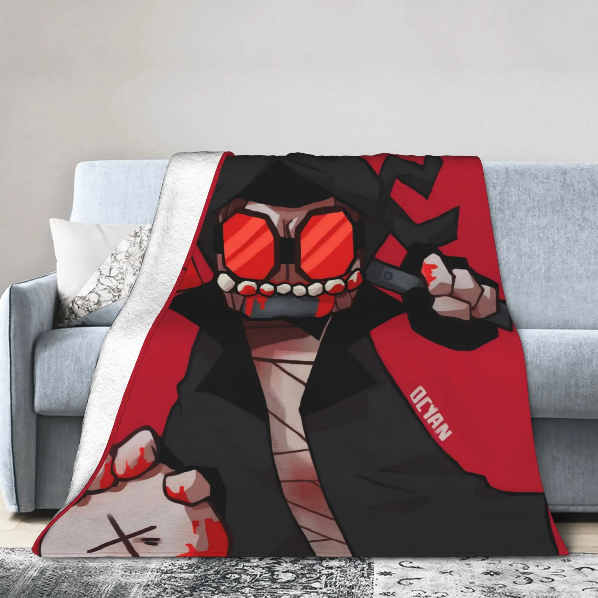MADNESS COMBAT Hank Accessories Blanket Super Soft Flannel  Throw Blanket Relax Rug Piece