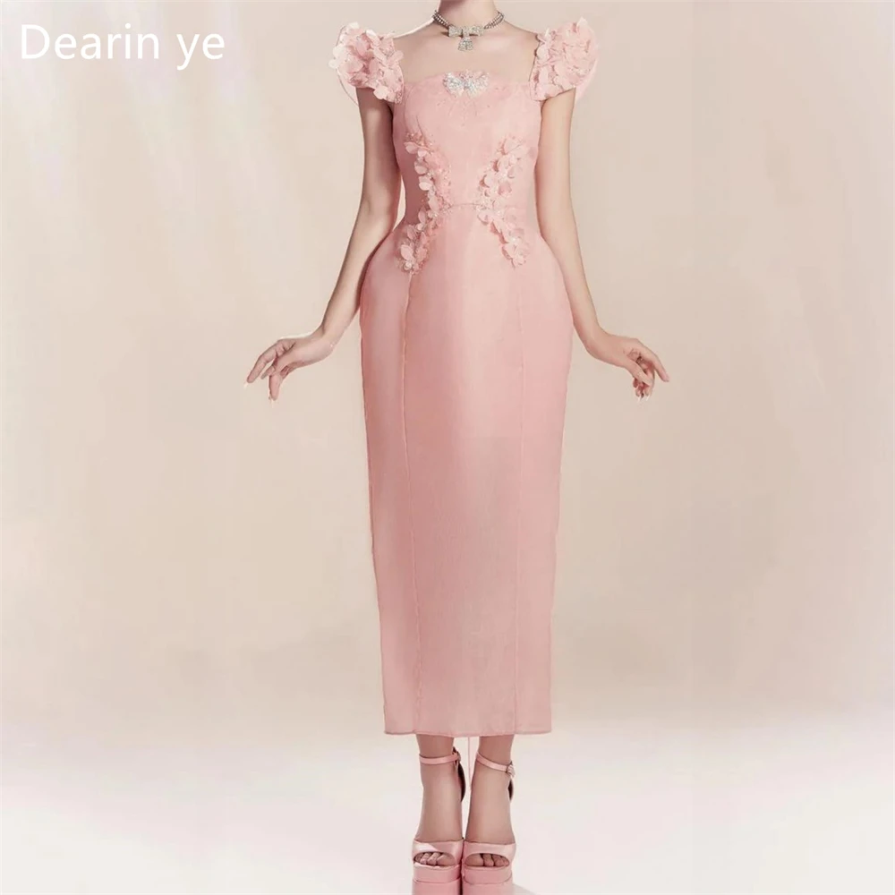 Customized Formal Gown Saudi Arabia Dearin Off-the-shoulder Column Ankle Length Skirts Bespoke Occasion Dresses Prom Evening Dre