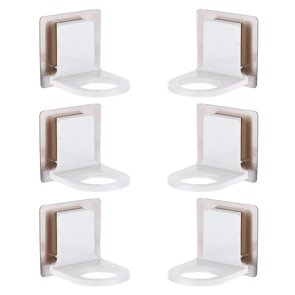 

6 Pcs Hooks Adhesive Hooks Shampoo Bottle Shampoo Holder Hook Holders Adhesive Wall Storage Shower Room ganizer