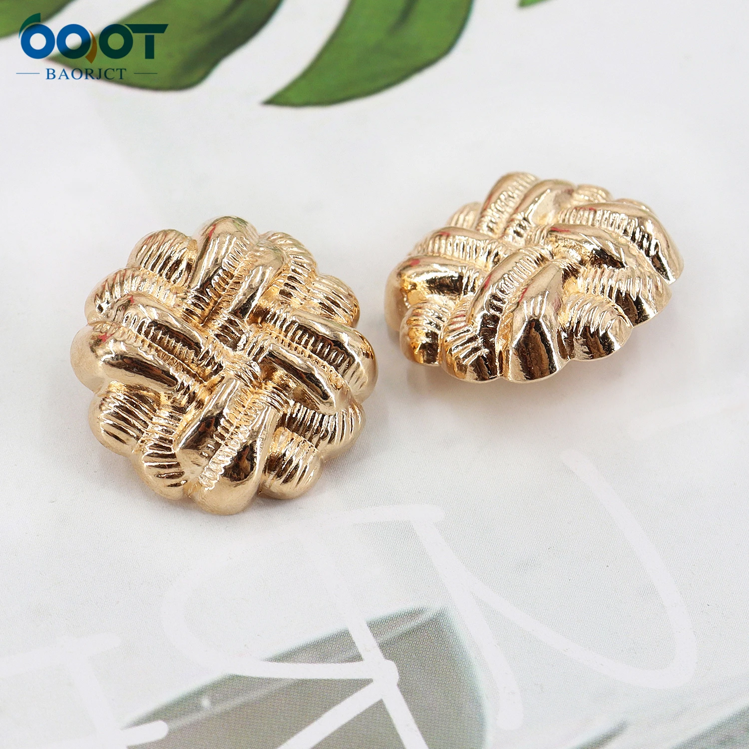 Metal Button 10Pcs/Lot  Gold Sweater Coat Decoration Shirt Buttons Accessories DIY JS-0592