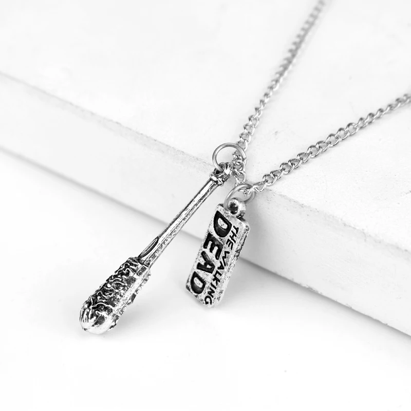 The Walking Dead Necklace Horror Movie Metal Monogram Pendant Necklace Necklaces Fashion Jewellery Accessories Gifts