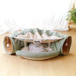 Pet Cats Tunnel Toy Interactive Play Toy Mobile Collapsible Rabbit Bed Tunnels Tube Indoor Toys Kitten Exercising Product