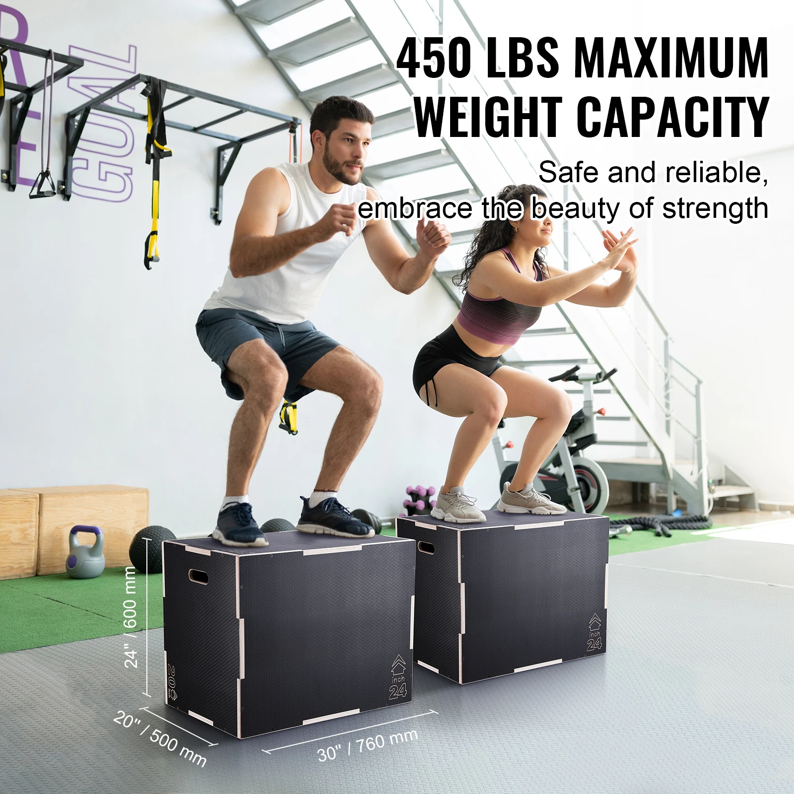 3 in 1プライオメトリックジャンプボックス木製プライオボ - Plyo Jump Box のレビューと価格