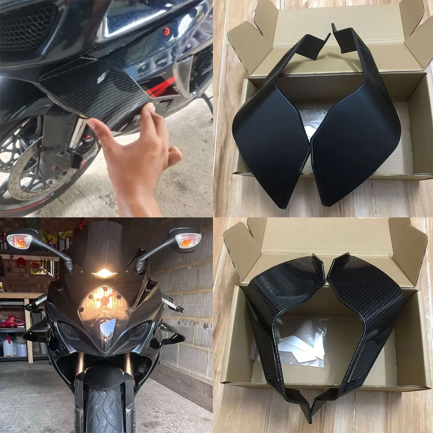 Für Suzuki GSX-R1000 K7 K8 2007 2008 GSXR1000 GSX-R 1000 Motorrad Winglets Aerodynamische Windflügel Seitenflügel Spoiler Zubehör