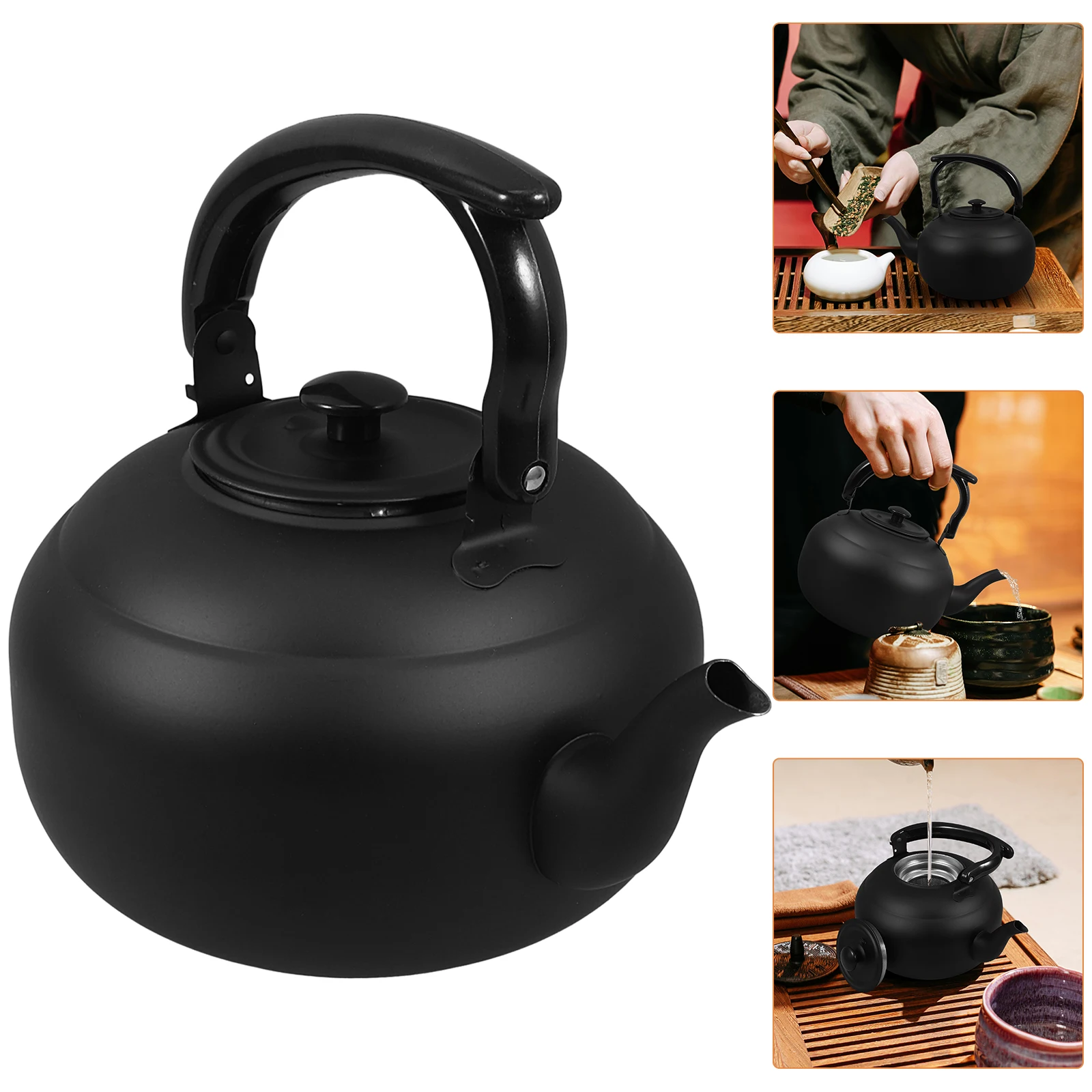 

Чайник металлический 2.0 л с инфузером, изысканное мастерство, для заваривания рассыпного чая на плите, для дома и чайных, из нержавеющей стали