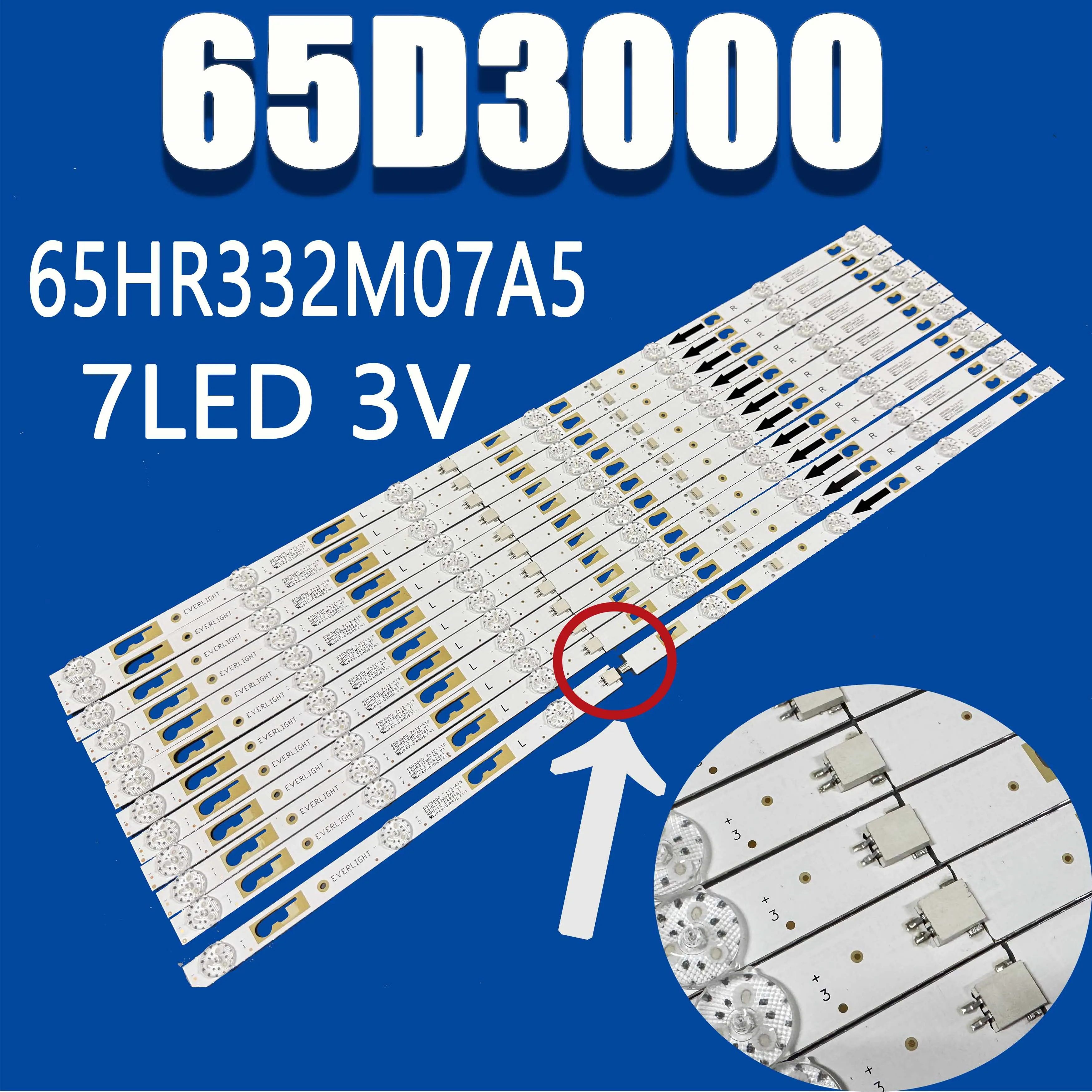 New 12pcs/Kit LED Strips XIAO MI L65M5-5ASP L65M5 5ASP MATRIX TV 65HR332M07A5 V1 65D3000 7*12-A17 4C-LB650T-HRP HRB ST6451D02