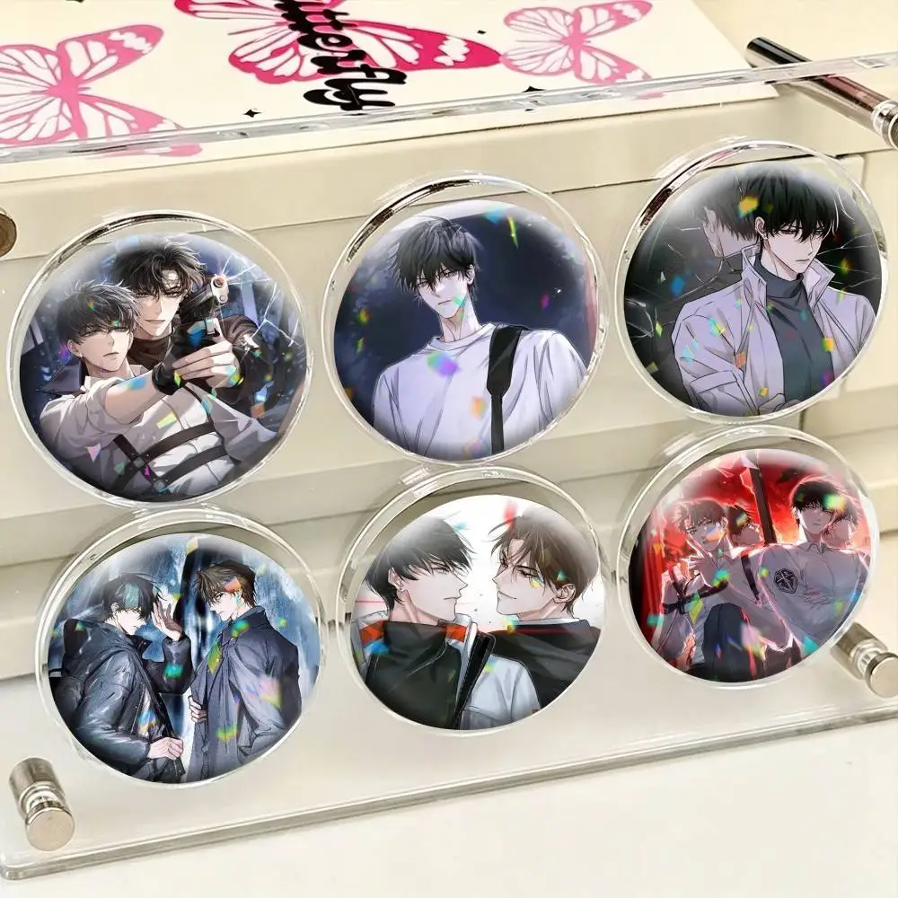 Global Examination You Huo  25 32 44 58 75mm Badges Personalized Round Brooches Pins Accessory Gift