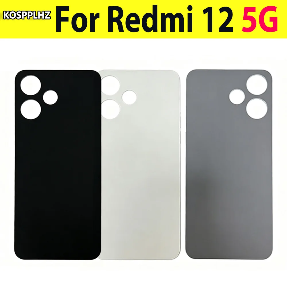 Für Redmi 12 5G Akku-Rückabdeckung Rückglas Kompatibel mit Redmi 12 5G Rückglas. Nicht original. Kein Klebeband