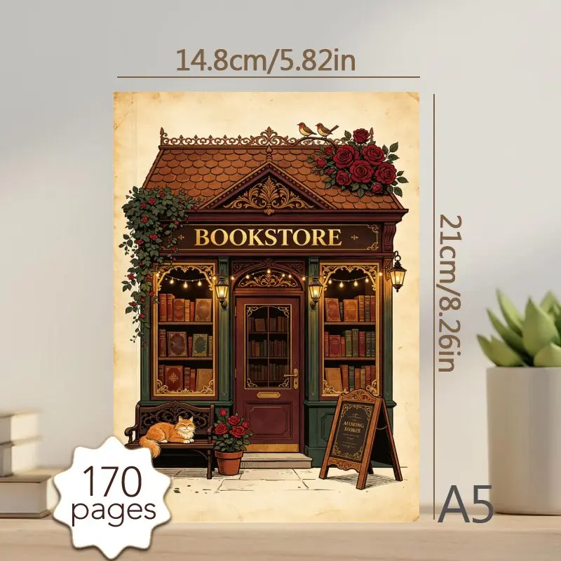A5 Reading Journal for Book Lovers,Book Journal Reading Log with 170 Pages,Daily Reading Planner with Reading Log & Review Pages