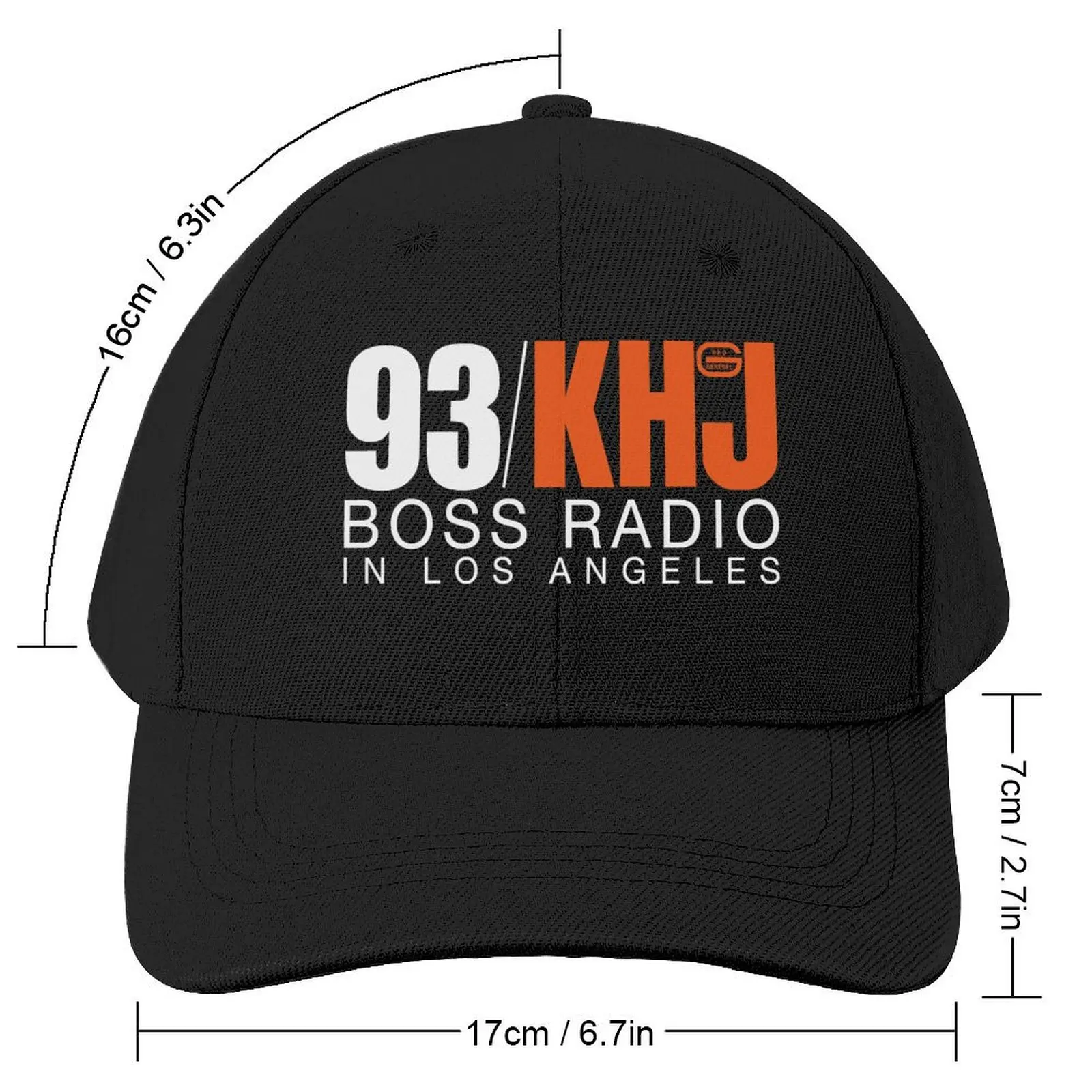 93 KHJ Boss Radio Baseball Cap Hat Man Luxury western Hat Baseball For Men Women's