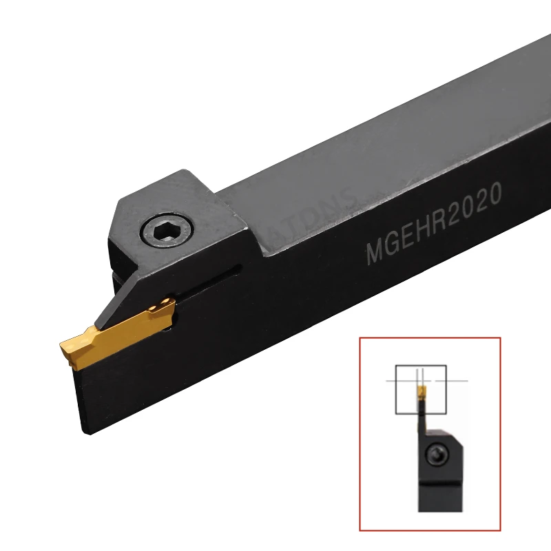 MGEHR Turning Tool Outside Diameter Parting and Grooving Tool for Lathes MGMN Carbide Straight Shank Toolholder CNC Extended