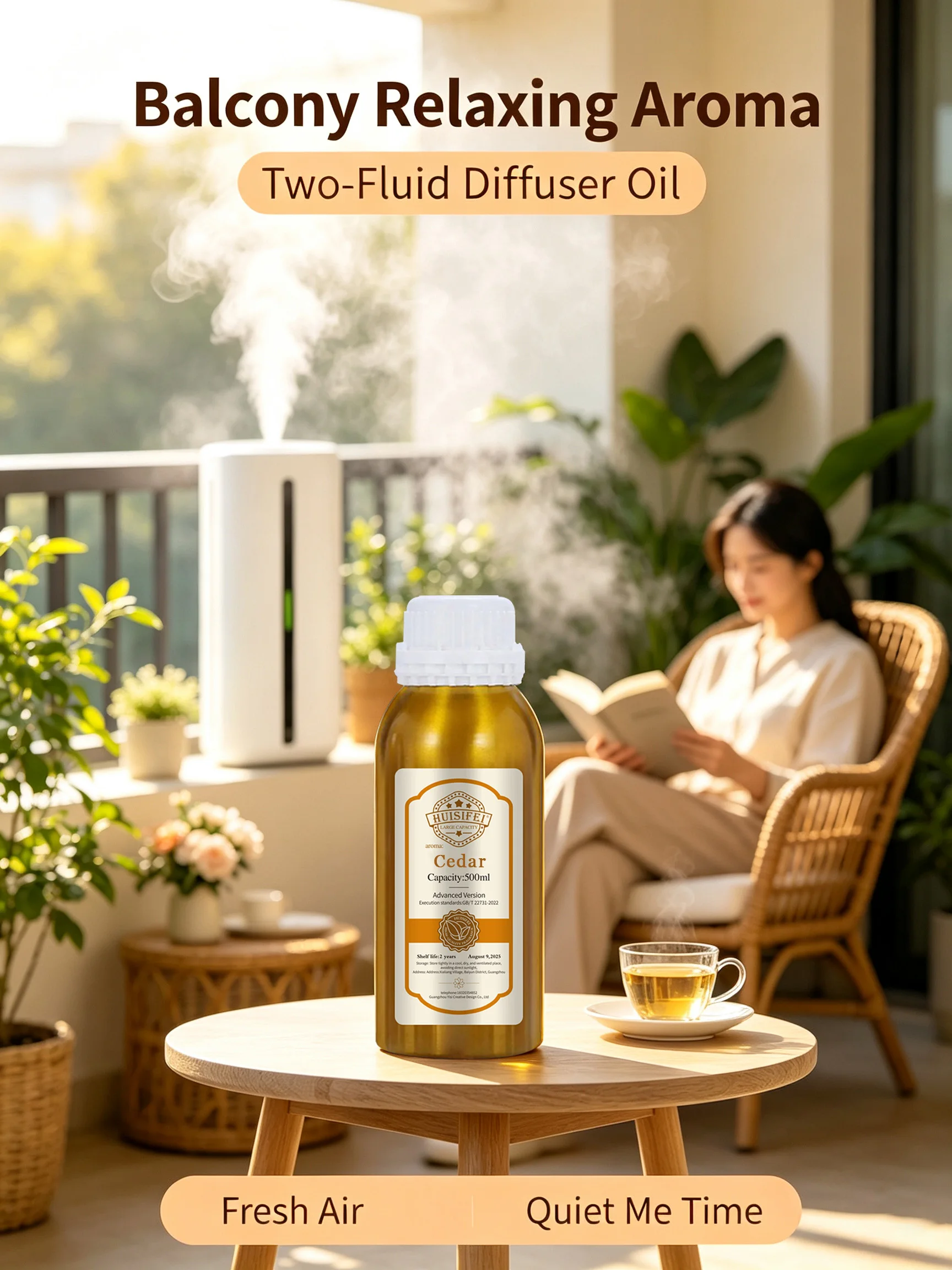 500ml - Oil-based fragrance essence supplement liquid - Marriott essence - Suitable for hotel waterless diffusers - Large capaci