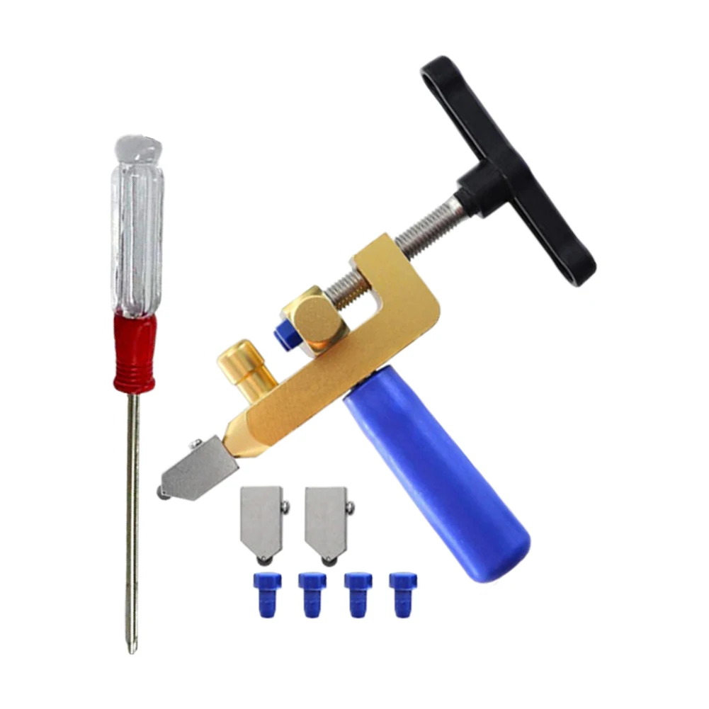 Multi Functional Glass Cutter Set Manual Tile Cutter with Spare Parts for Efficient Cutting of Various Materials