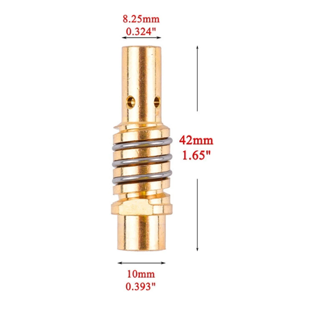 2/5/10pcs หัวฉีดแก๊สสําหรับ MIG/MAG เชื่อมไฟฉาย Contact TIP เครื่องมืออะไหล่หัวฉีดแก๊สผู้ถือหัวฉีดฤดูใบไม้ผลิอะไหล่