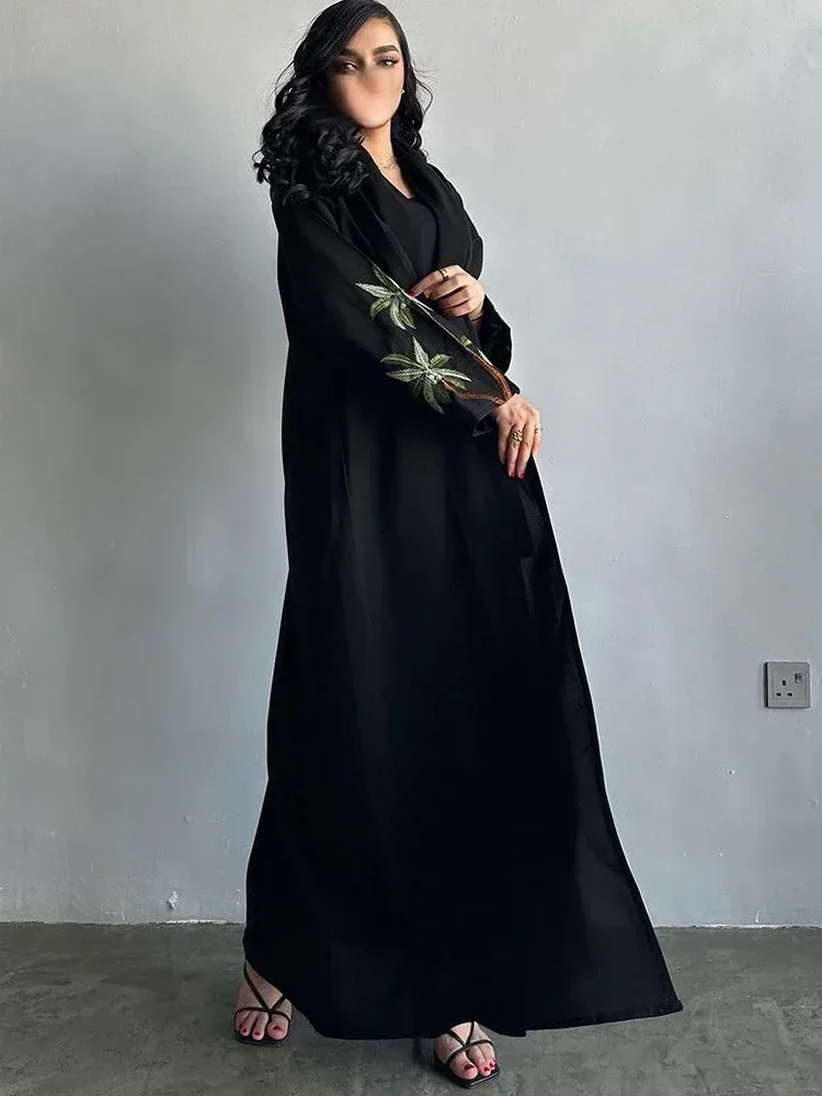 عيد نيدا عباية إسلامية للنساء عبايات مطرزة فستان عربي سعودي قفطان أسود ماكسي فيستدوس المغرب قفطان رداء طويل 2026