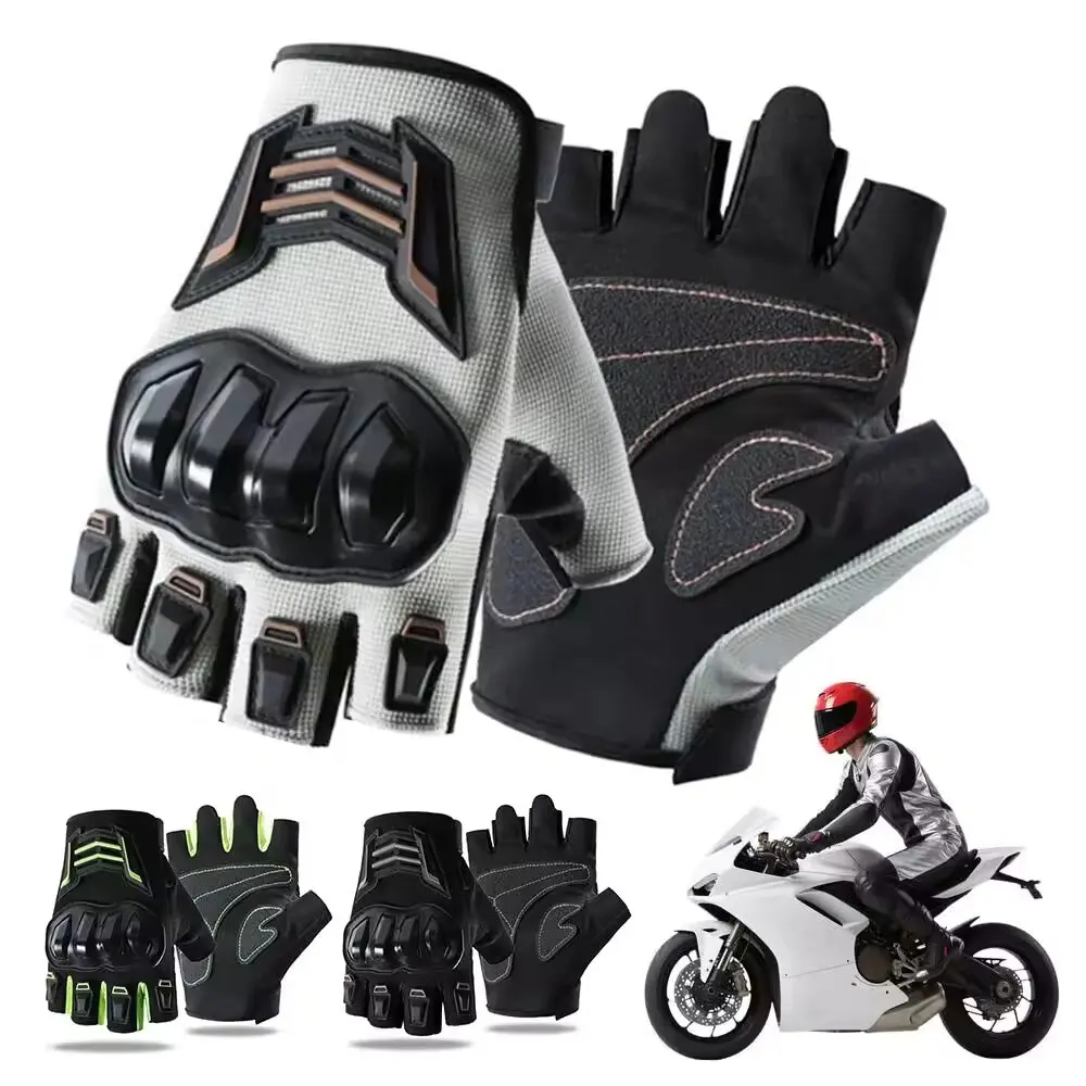 Half Finger Men's Gloves Outdoor F Protective Gloves Sports Wear Resistant Motorcycle Bicycle Gloves