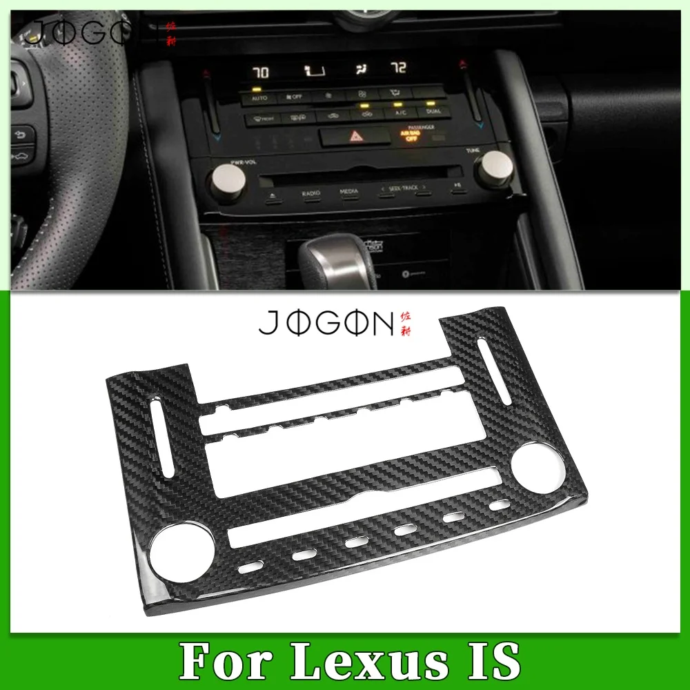 

Углеродное волокно салона автомобиля Cente Air Vent AC Media Radio Cover Trim Автомобильные аксессуары для Lexus IS300 IS350 IS500 F-Sport 2021-204