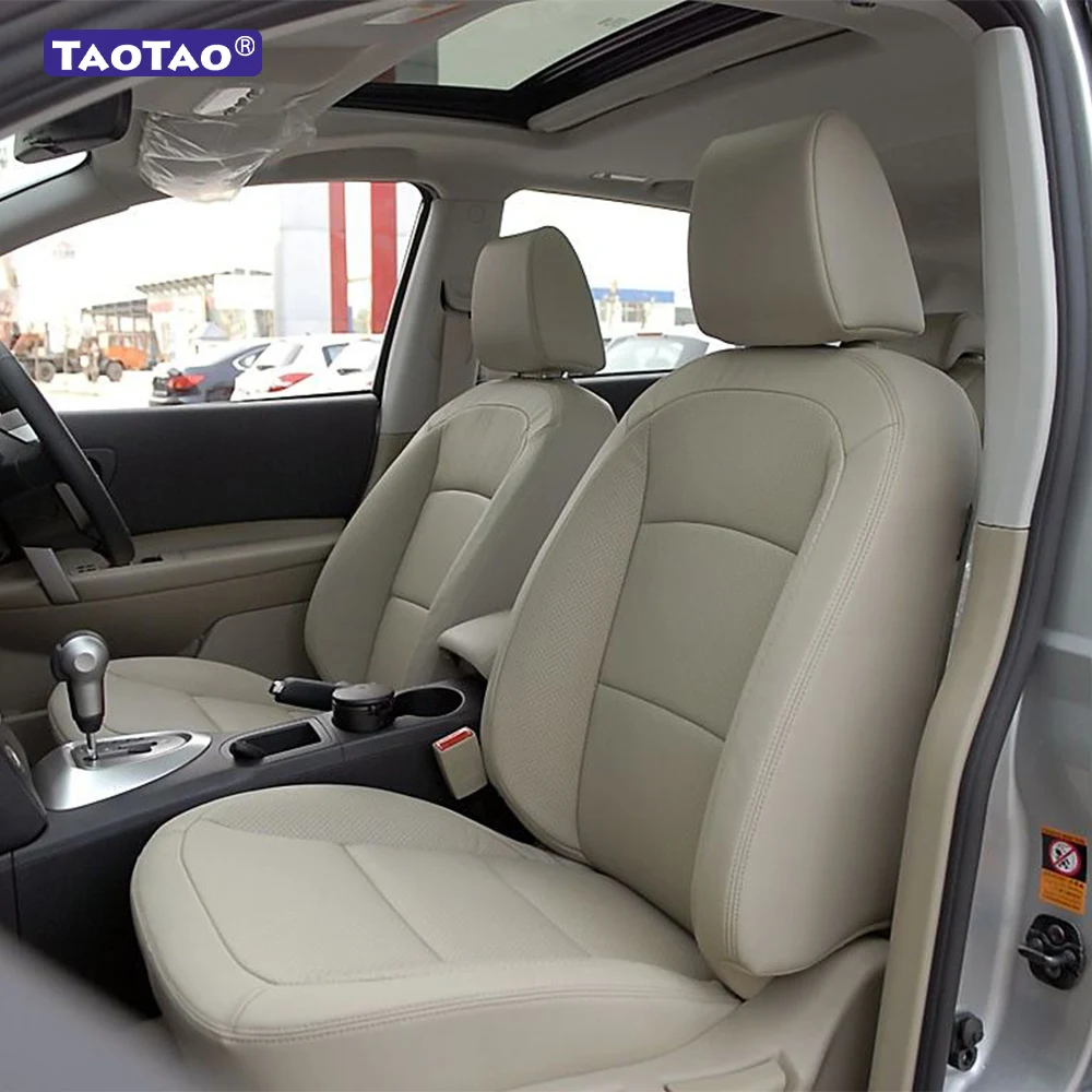 For Nissan Qashqai J10 2007 2008 2009 2010 2011 2012 2013 2014 Faux Leather Custom Car Seat Covers Set Protector Accessories