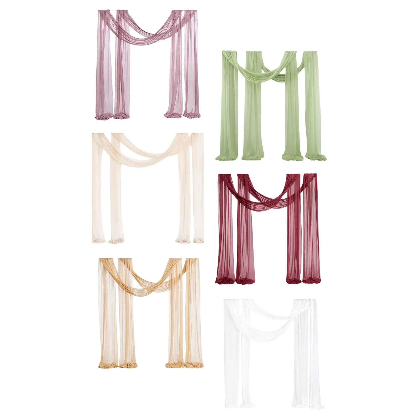 Wedding Arch Drape Table Runner Panel for Baby Shower Anniversary Restaurant