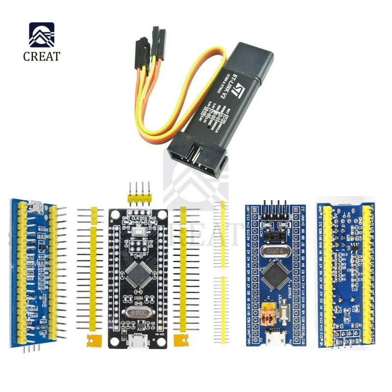 STM32F103C6T6 STM32F103C8T6 ARM STM32 Minimum System Development Board ST-LINK V2 Simulator Download Programmer