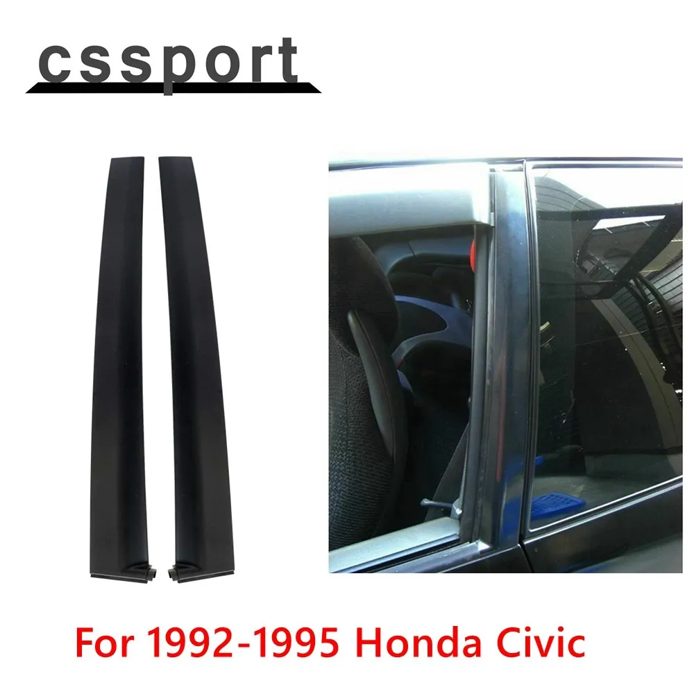 Windshield A-Pillar Trim For 1992-1995 Honda Civic Left Right Molding Door Garnish Trim Pillar Panel 2Dr 3Dr 72430-SR3-003 72470