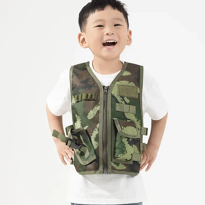 Tactical Military Kids Vest chasse paintball Equipement Airsoft gun combat corps armure extérieure Soft attack CS Vest