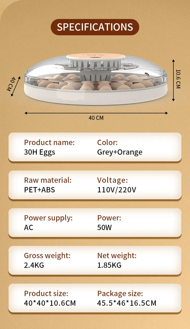 WONEGG Automatic Egg Turning Best Quality Portable Transport 30H Incubator Equipment Set