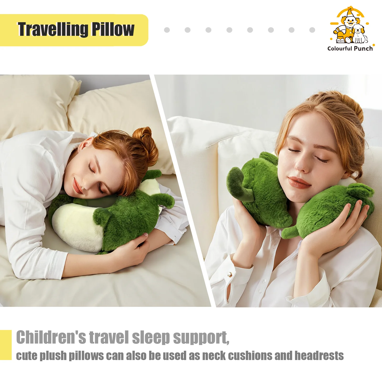 Peluche con protezione per il collo Caterpillar, giocattolo compagno interattivo per bambini piccoli e neonati