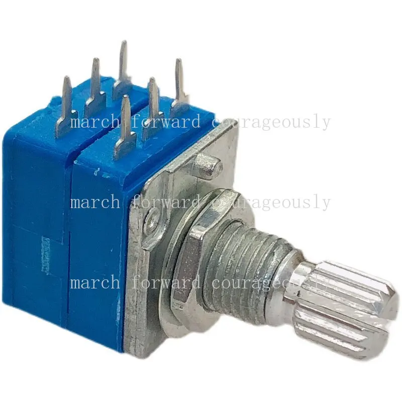 10pcs for Hive M200MKII replaces the CTR12 type precision potentiometer dual 6-pin computer speaker volume switch B50K