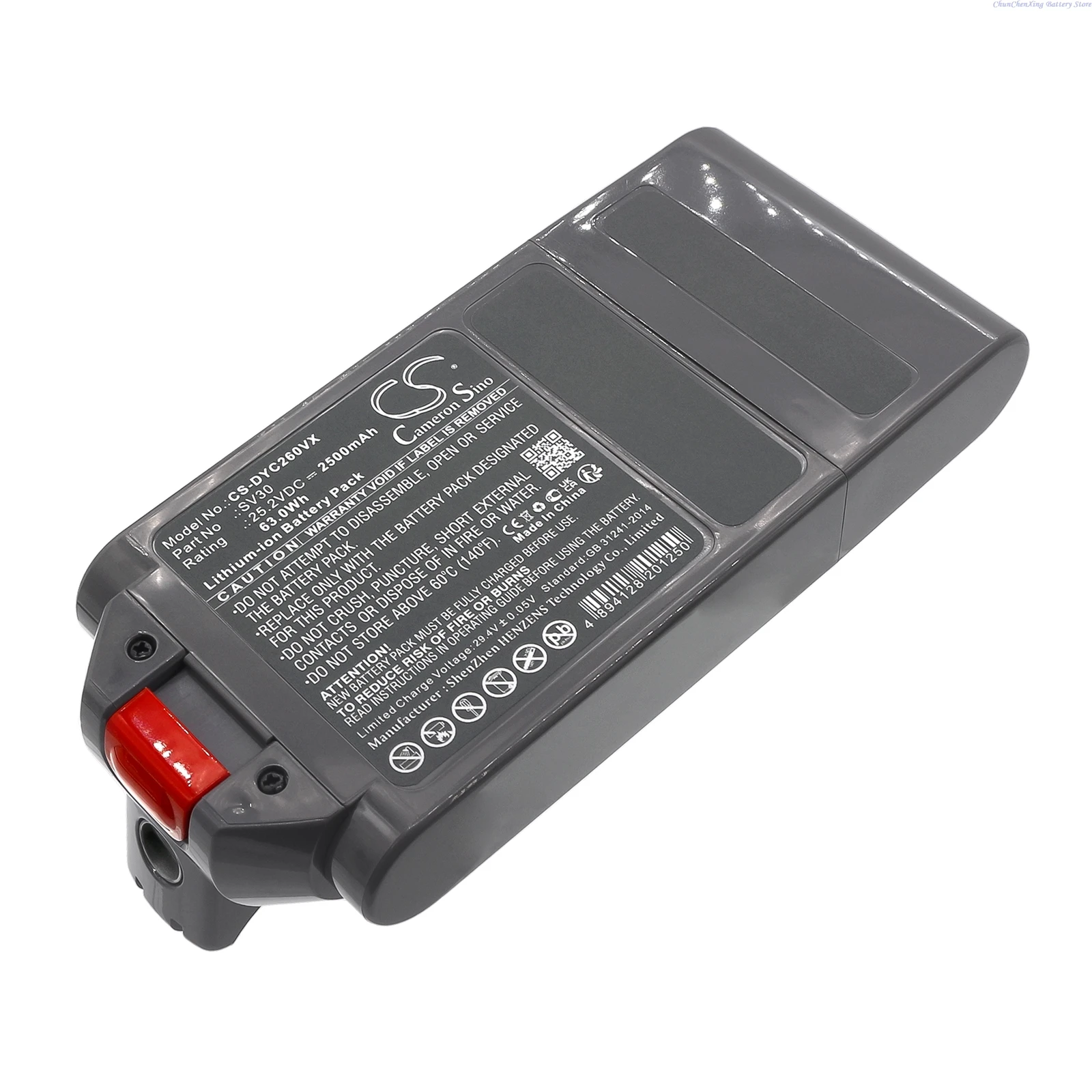 Cameron Sino 25.2V 2500mAh Vacuum Cleaner Battery for Dyson V12 Slim, Detect Slim, V12 Detect Slim, V12 Detect Slim Fluffy+TOOL